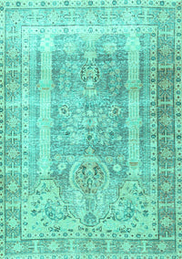 Persian Turquoise Traditional Rug, tr3727turq