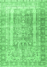 Persian Emerald Green Traditional Rug, tr3727emgrn