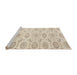 Sideview of Machine Washable Traditional Light French Beige Brown Rug, wshtr3728