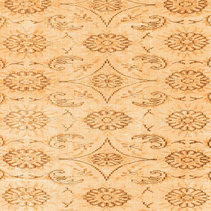 Serging Thickness of Machine Washable Persian Orange Traditional Area Rugs, wshtr3728org