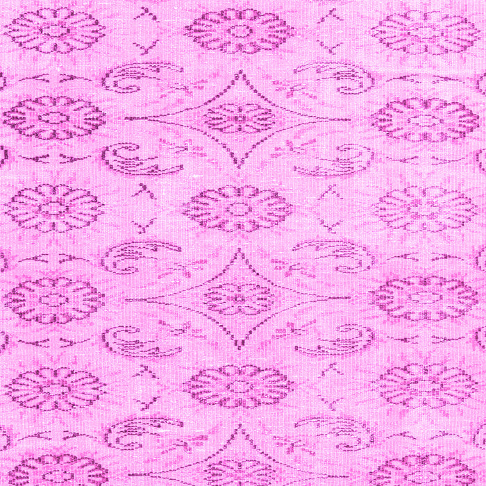 Machine Washable Persian Pink Traditional Rug, wshtr3728pnk