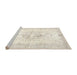 Sideview of Machine Washable Traditional Blanched Almond Beige Rug, wshtr3729