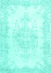 Persian Turquoise Traditional Rug, tr3729turq