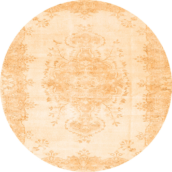 Machine Washable Persian Orange Traditional Area Rugs, wshtr3729org