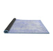 Sideview of Persian Blue Traditional Rug, tr3729blu