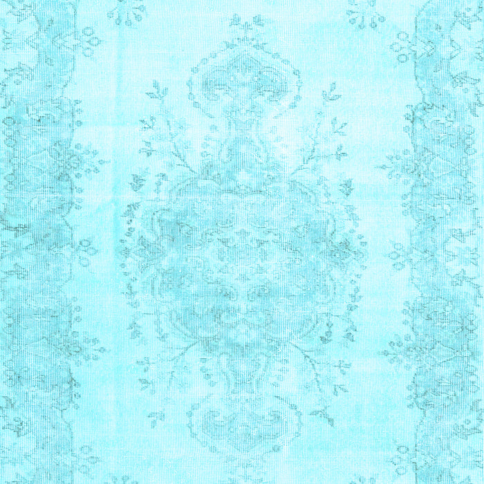 Machine Washable Persian Light Blue Traditional Rug, wshtr3729lblu