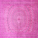 Square Persian Pink Traditional Rug, tr372pnk