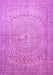 Machine Washable Persian Purple Traditional Area Rugs, wshtr372pur