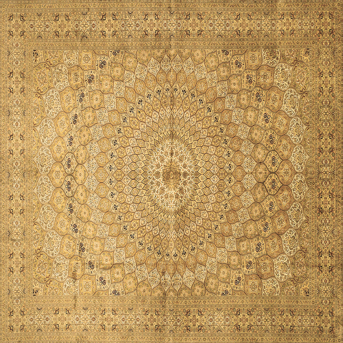 Square Persian Brown Traditional Rug, tr372brn
