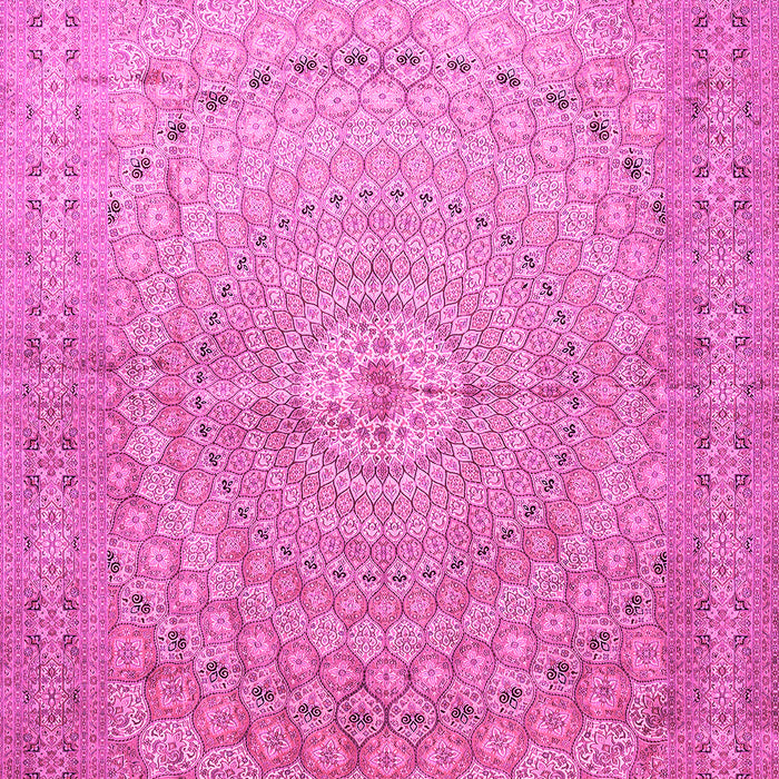 Machine Washable Persian Pink Traditional Rug, wshtr372pnk