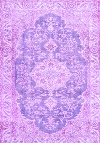 Medallion Purple Traditional Rug, tr3730pur