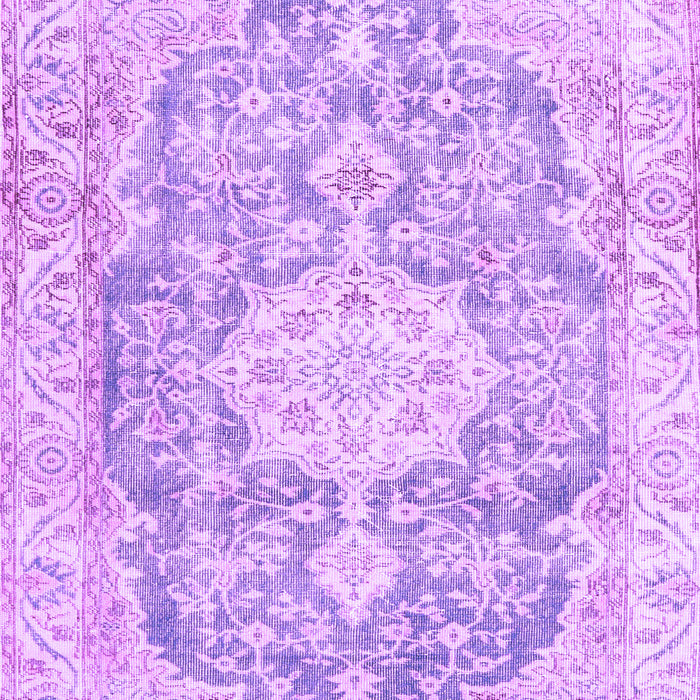 Medallion Purple Traditional Rug, tr3730pur