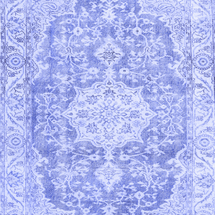 Medallion Blue Traditional Rug, tr3730blu