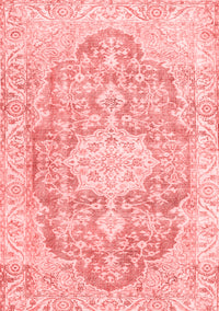 Medallion Red Traditional Rug, tr3730red