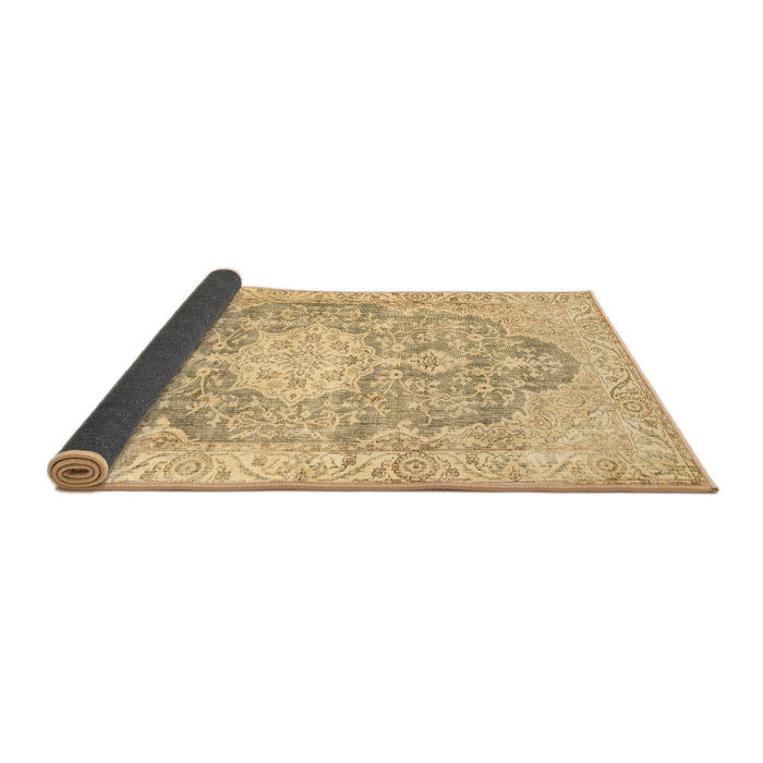 Sideview of Medallion Brown Traditional Rug, tr3730brn