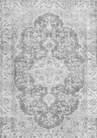 Medallion Gray Traditional Rug, tr3730gry