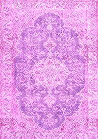 Medallion Pink Traditional Rug, tr3730pnk