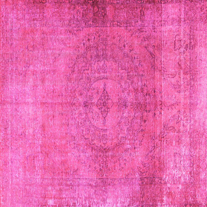 Square Persian Pink Traditional Rug, tr3731pnk