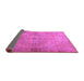 Sideview of Persian Purple Traditional Rug, tr3731pur