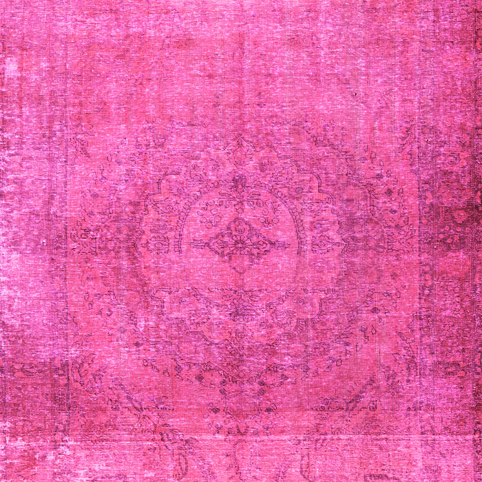 Machine Washable Persian Pink Traditional Rug, wshtr3731pnk
