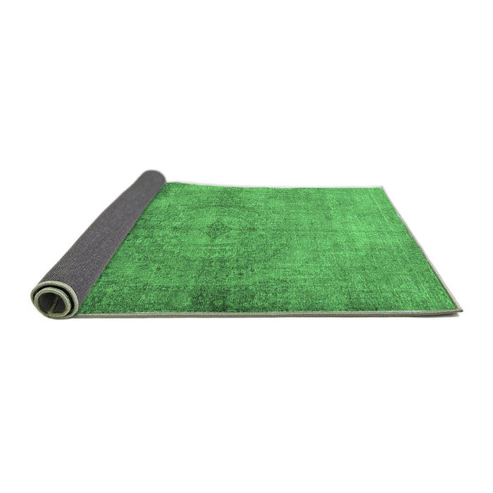 Sideview of Persian Emerald Green Traditional Rug, tr3731emgrn