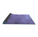 Sideview of Persian Blue Traditional Rug, tr3731blu