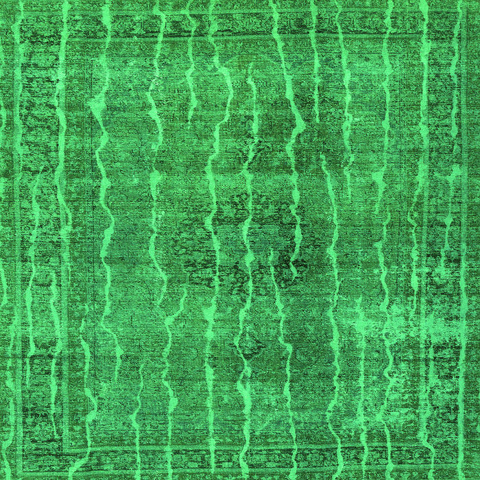 Serging Thickness of Persian Green Bohemian Rug, tr3732grn