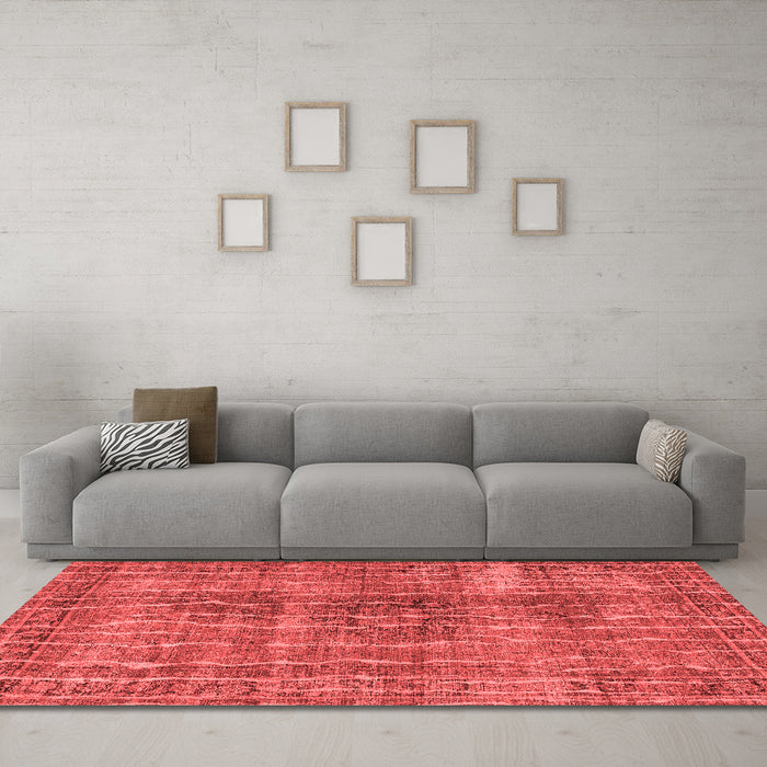 Bohemian Red Washable Rugs