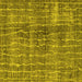 Square Persian Yellow Bohemian Rug, tr3732yw