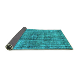 Sideview of Persian Turquoise Bohemian Rug, tr3732turq