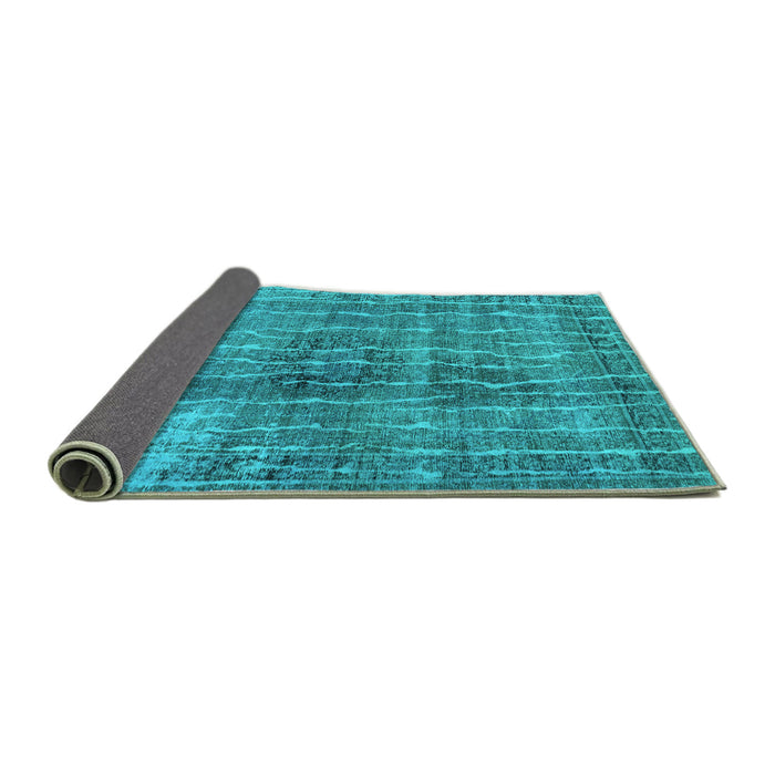 Sideview of Persian Turquoise Bohemian Rug, tr3732turq
