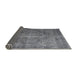 Sideview of Traditional Silver Gray Persian Rug, tr3733