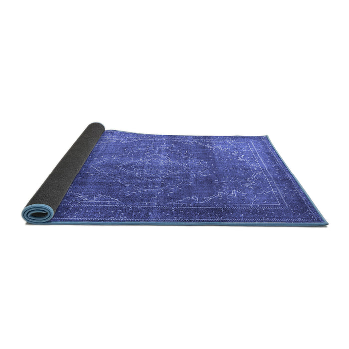 Sideview of Persian Blue Traditional Rug, tr3733blu