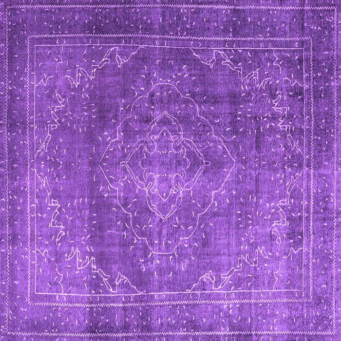 Square Persian Purple Traditional Rug, tr3733pur