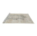 Sideview of Machine Washable Traditional Gold Rug, wshtr3734