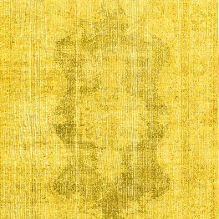 Machine Washable Persian Yellow Traditional Rug, wshtr3734yw