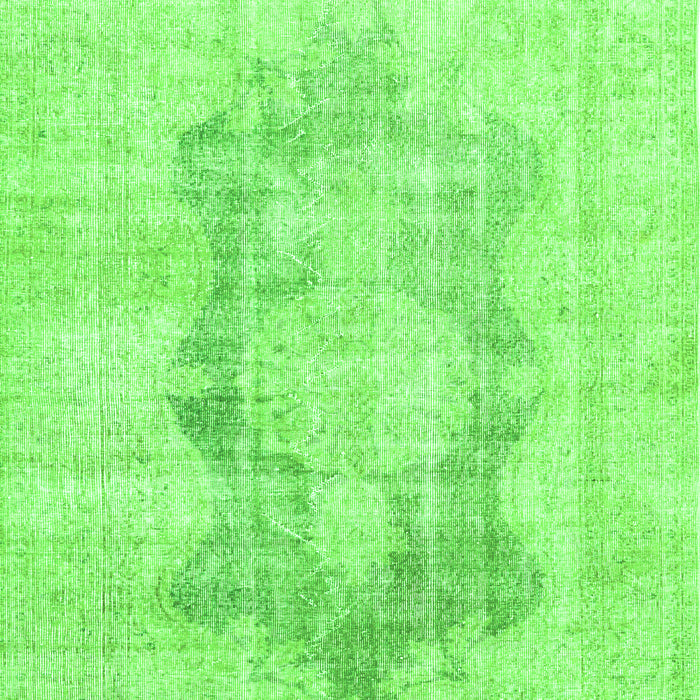 Serging Thickness of Machine Washable Persian Green Traditional Area Rugs, wshtr3734grn