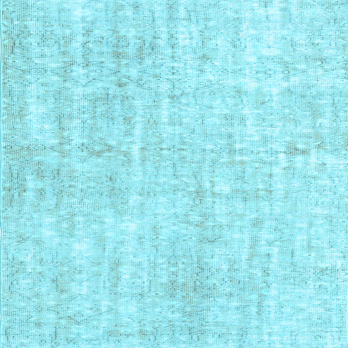 Square Machine Washable Persian Light Blue Traditional Rug, wshtr3735lblu