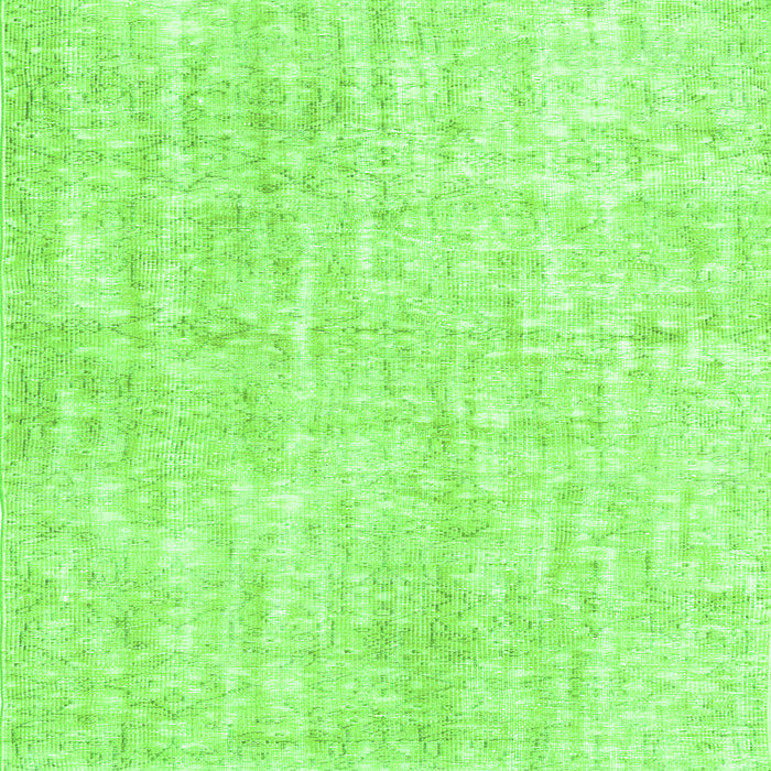 Round Machine Washable Persian Green Traditional Area Rugs, wshtr3735grn