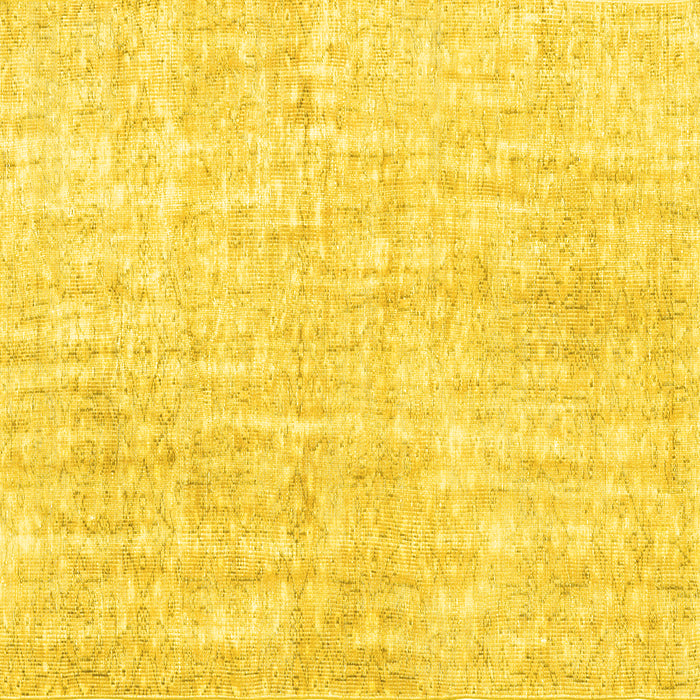 Square Machine Washable Persian Yellow Traditional Rug, wshtr3735yw