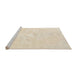 Sideview of Machine Washable Traditional Brown Rug, wshtr3736