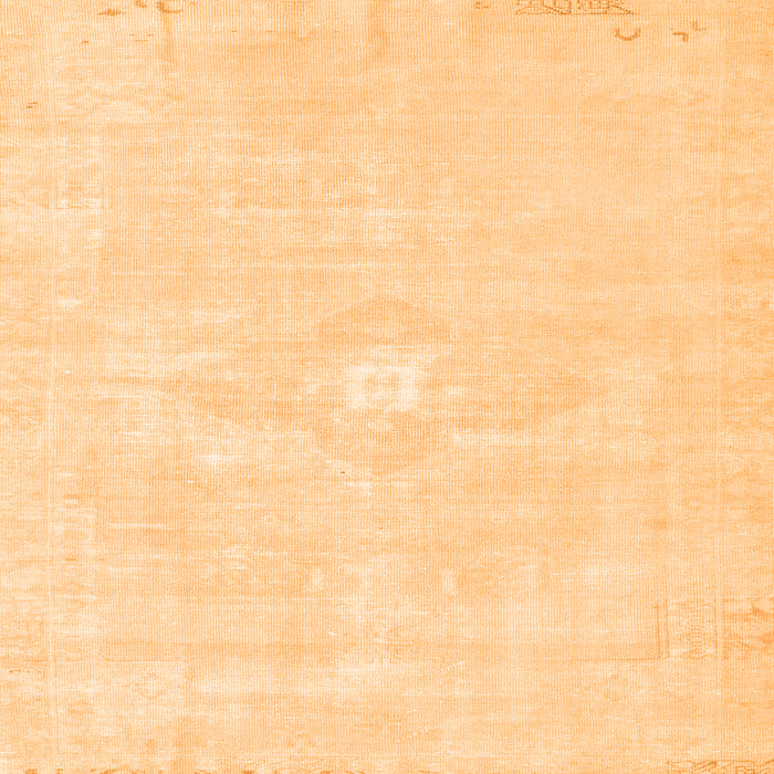 Serging Thickness of Persian Orange Traditional Rug, tr3736org