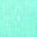 Square Persian Turquoise Traditional Rug, tr3736turq