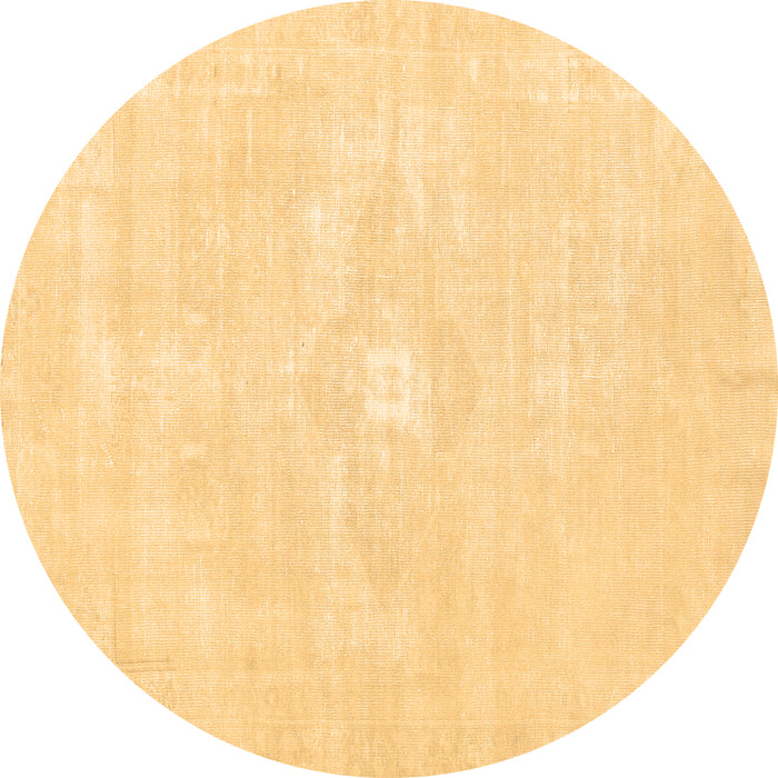 Round Persian Brown Traditional Rug, tr3736brn