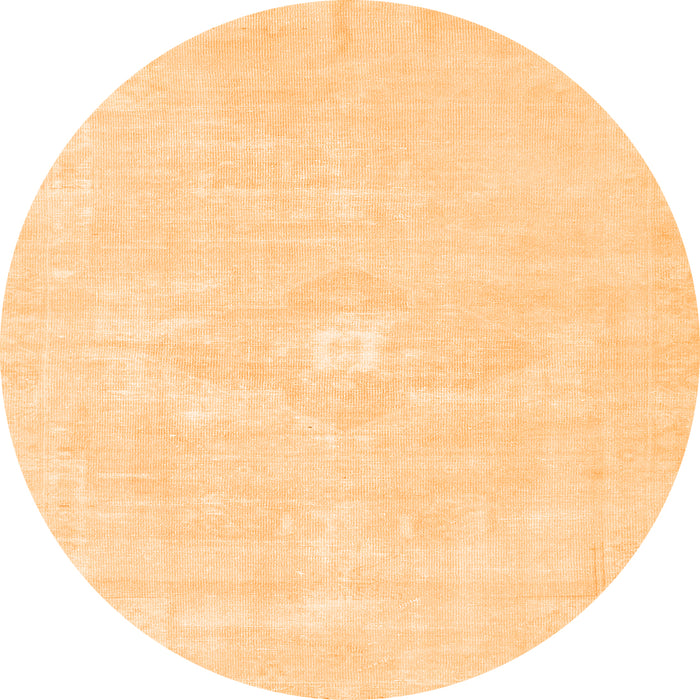 Square Persian Orange Traditional Rug, tr3736org