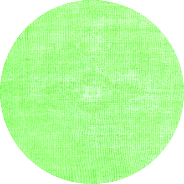 Square Persian Green Traditional Rug, tr3736grn