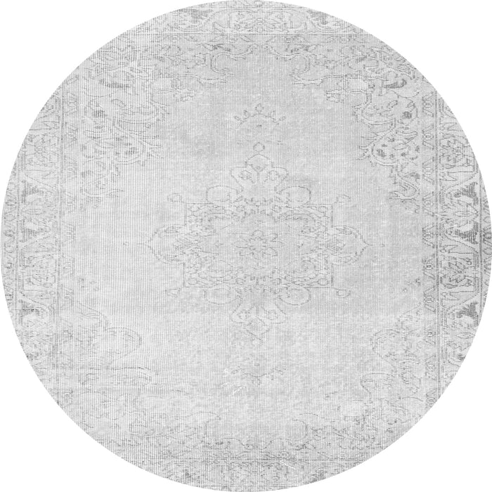 Square Persian Gray Traditional Rug, tr3737gry