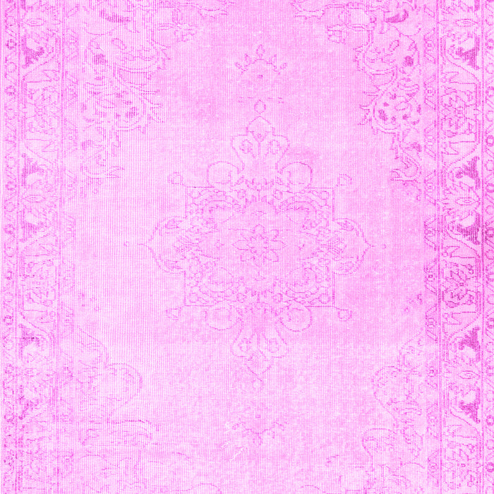 Machine Washable Persian Pink Traditional Rug, wshtr3737pnk