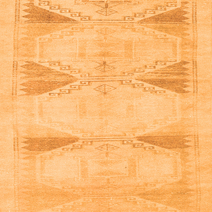 Serging Thickness of Machine Washable Persian Orange Traditional Area Rugs, wshtr3738org