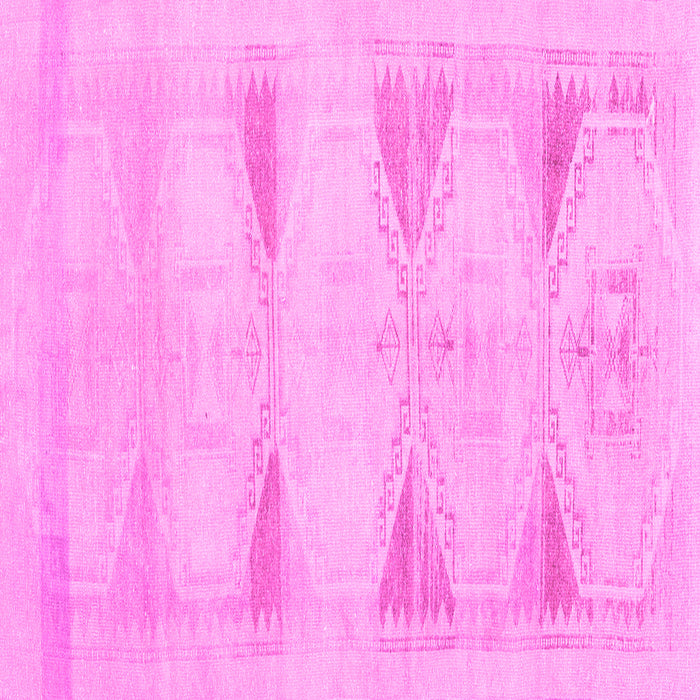 Square Persian Pink Traditional Rug, tr3738pnk